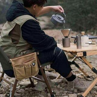チェアサイドバッグ サイドポケット キャンプ椅子　折りたたみイス　収納バッグ(テーブル/チェア)