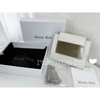 matin kim♡ミニショルダーバッグ♡アコーディオンミニバッグ♡アイボリー(ショルダーバッグ)