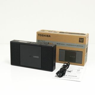 トウシバ(東芝)のTOSHIBA 東芝 TY-C260 CDラジオ USED美品 AM FM CD再生 Bass機能搭載 スリープタイマー スリム&amp;コンパクト ブラック 完動品 V0470(ラジオ)