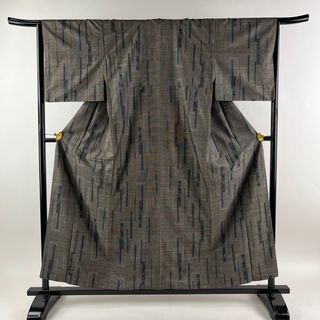 紬 身丈157cm 裄丈65cm 正絹 名品 【中古】(着物)