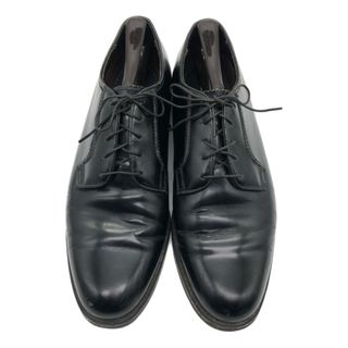 FLORSHEIM フローシャイム プレーントゥ レザーシューズ 外羽根式 ブラック (メンズ 9 D) 中古 古着 KA0714(ドレス/ビジネス)