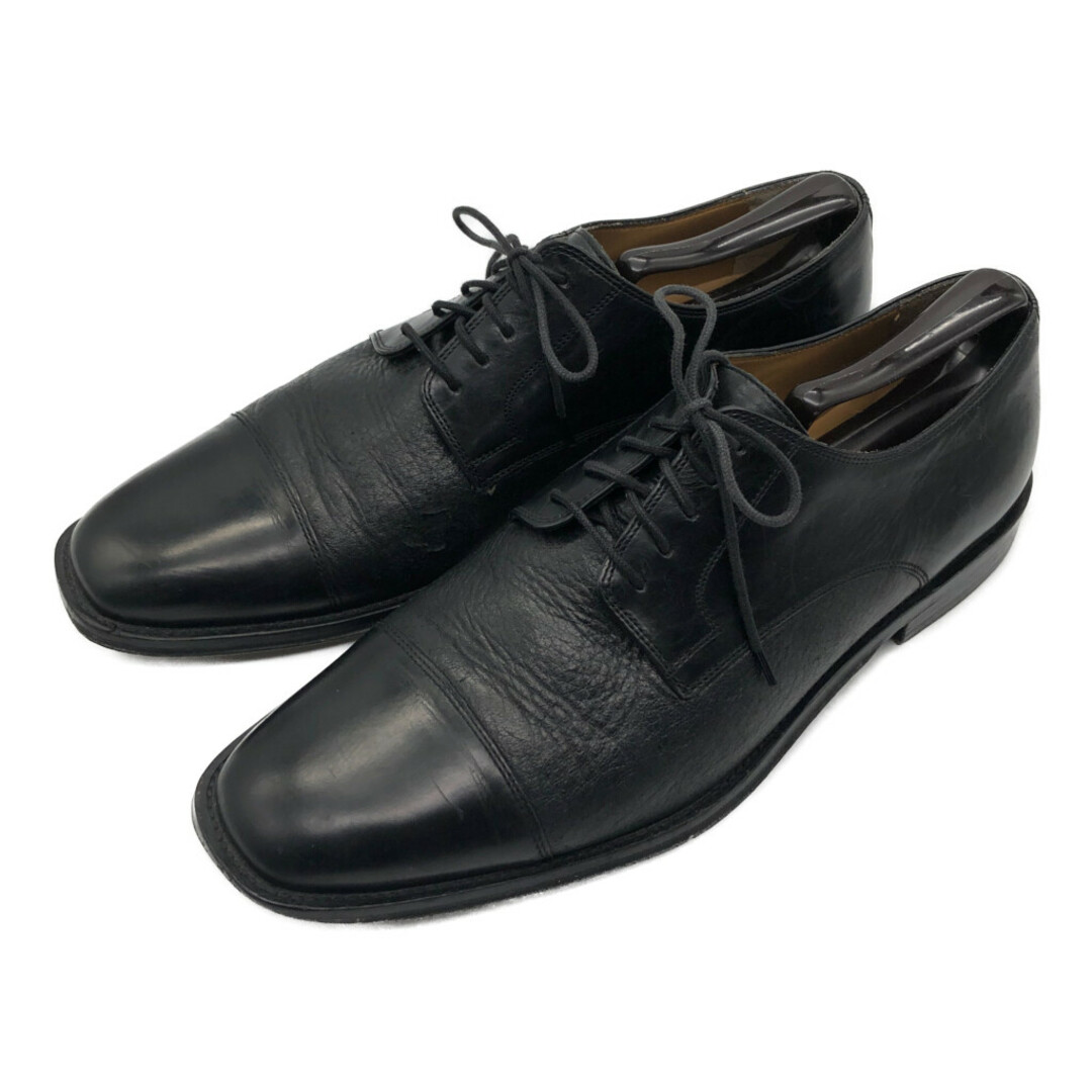 Johnston&Murphy ジョンストンアンドマーフィー ストレートチップ レザーシューズ ブラック (メンズ 9 1/2 M) 中古 古着 KA0715 メンズの靴/シューズ(ドレス/ビジネス)の商品写真