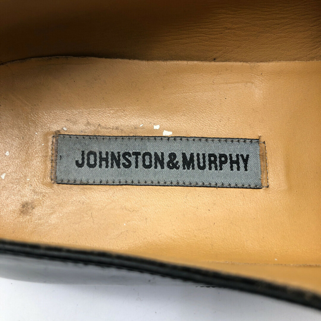 Johnston&Murphy ジョンストンアンドマーフィー ストレートチップ レザーシューズ ブラック (メンズ 9 1/2 M) 中古 古着 KA0715 メンズの靴/シューズ(ドレス/ビジネス)の商品写真