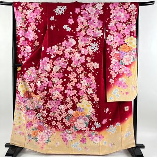 振袖 身丈166cm 裄丈66cm 正絹 美品 名品 【中古】(着物)