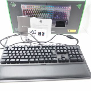 レイザー(LAZER)の美品 RAZER レイザー RZ03-02622800-R3J1 BLACK WIDOW ELITE JP Yellow Switch メカニカルゲーミングキーボード 有線 黄軸 日本語配列 ゲーム PC周辺機器 HU993 (PC周辺機器)