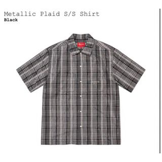 Supreme - Supreme Metallic Plaid S/S Shirt Black L