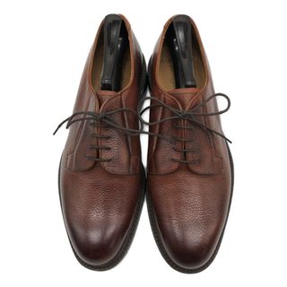 デッドストック イングランド製 CHEANEY チーニー プレーントゥ レザーシューズ ラスト175 ブラウン (メンズ 8 1/2 D) 中古 古着 KA0739(ドレス/ビジネス)