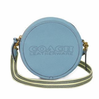 コーチ(COACH)のCOACH コーチ キア サークル ライトブルー マルチカラー パンチング ポシェット クロスボディ ロゴ アズール ショルダーバッグ C3427(ショルダーバッグ)