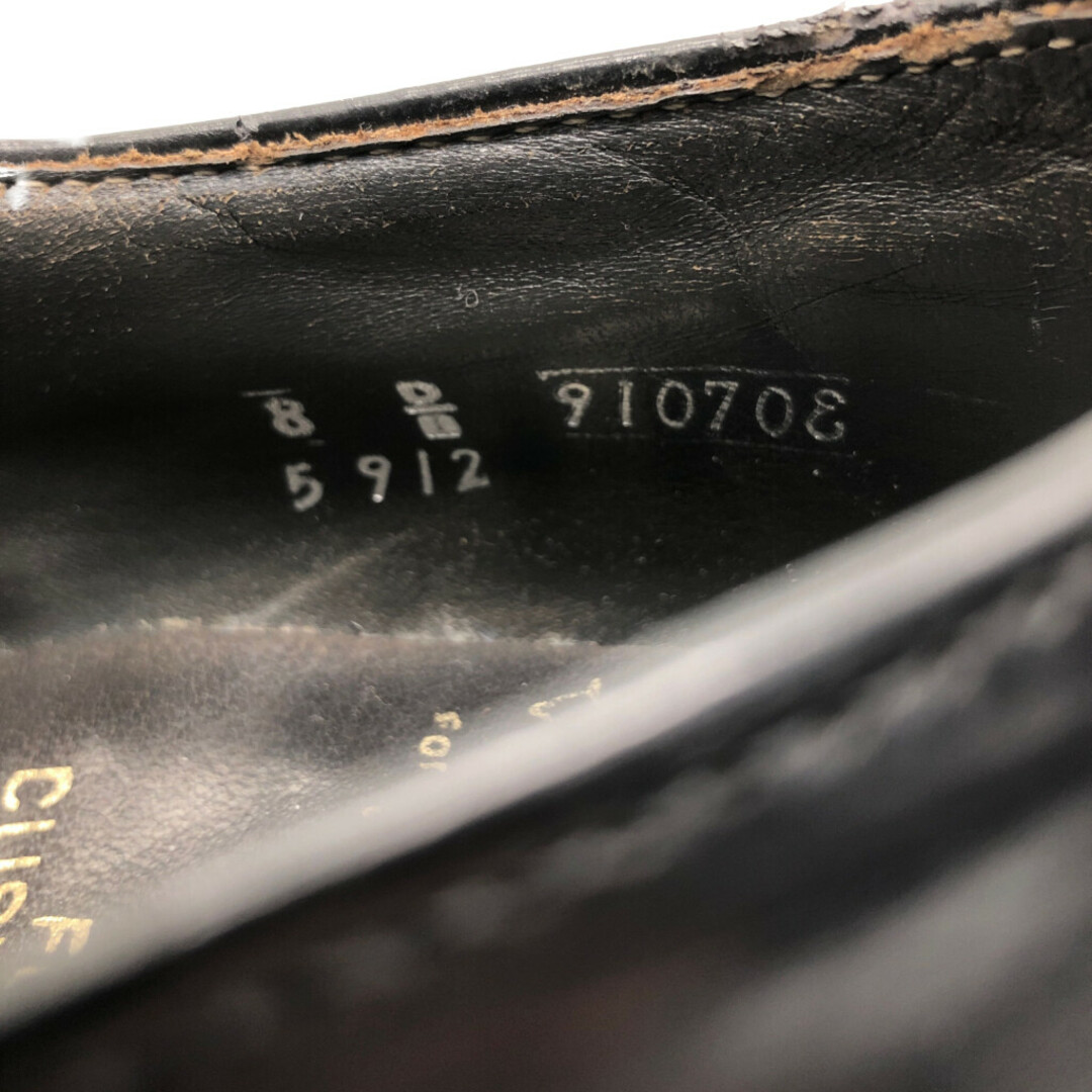 80年代 USA製 walk-over Uチップ レザーシューズ 外羽根式 ブラック (メンズ 8 D/B) 中古 古着 KA0758 メンズの靴/シューズ(ドレス/ビジネス)の商品写真
