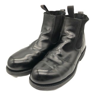 2000年代 米軍実物 U.S.NAVY ADDISON SHOE COMPANY社製 サイドゴアブーツ ブラック (メンズ 9 R) 中古 古着 KA0799(ブーツ)