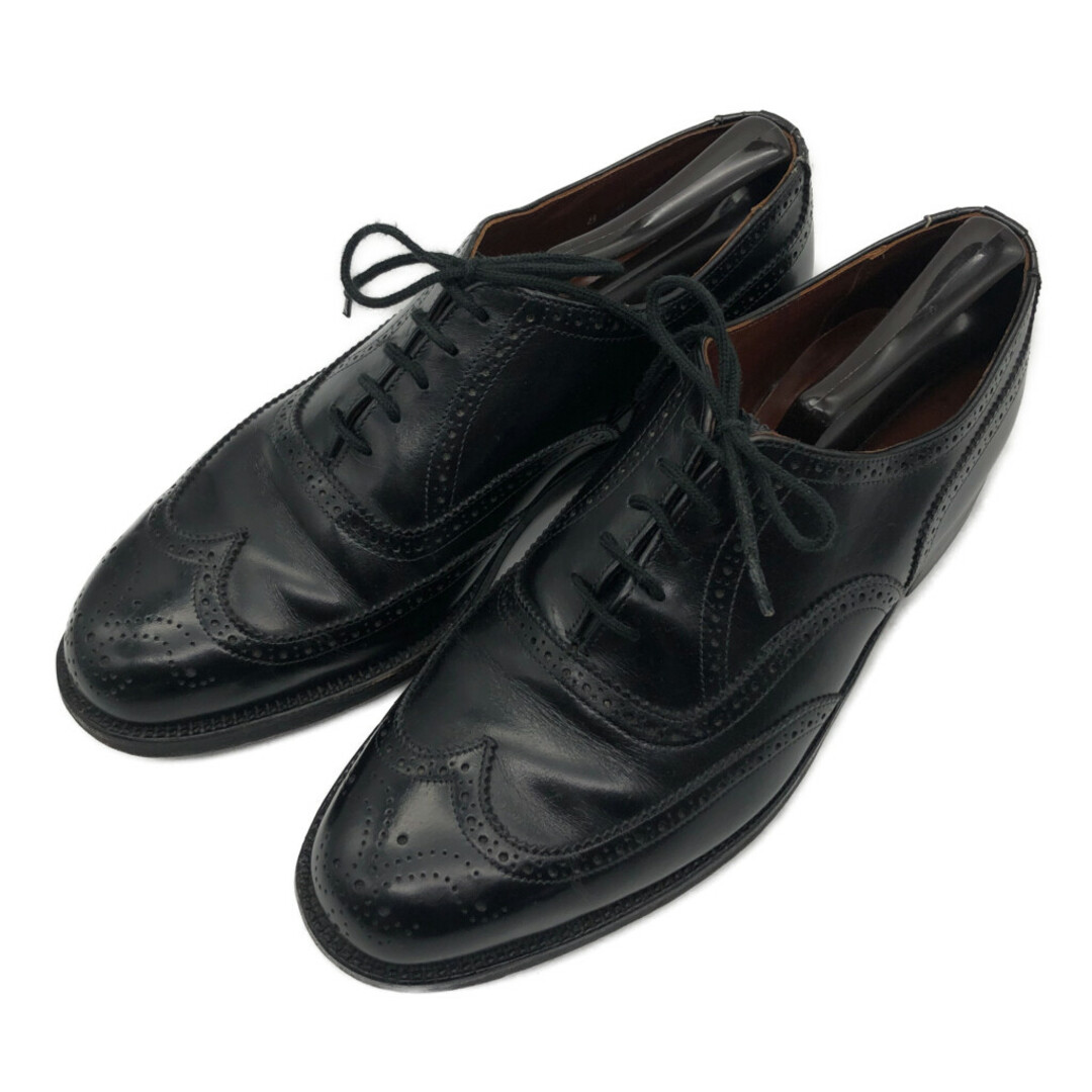 カナダ製 Duck's ウィングチップ レザーシューズ 本革 ブラック (メンズ 8 G) 中古 古着 KA0805 メンズの靴/シューズ(ドレス/ビジネス)の商品写真