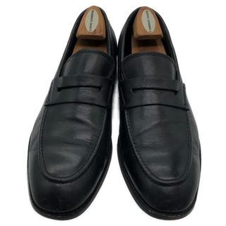 COLE HAAN コールハーン コインローファー レザーシューズ 本革 ブラック (メンズ 8 1/2 W) 中古 古着 KA0776