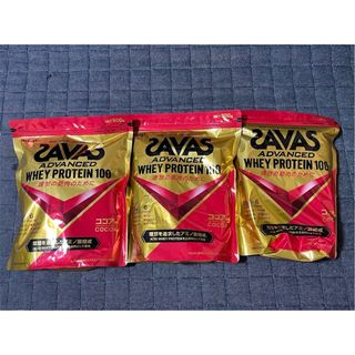 ザバス(SAVAS)のザバス アドバンス ホエイプロテイン １００ ココア味 900g  3袋(プロテイン)