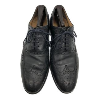 コールハーン(Cole Haan)のCOLE HAAN コールハーン ウィングチップ レザーシューズ ブラック (メンズ 9 1/2 M) 中古 古着 KA0790(ドレス/ビジネス)