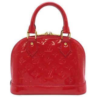 ルイヴィトン(LOUIS VUITTON)のルイヴィトン LOUIS VUITTON 2WAYバッグ アルマBB モノグラムヴェルニ スリーズ ゴールド金具 赤 ハンドバッグ  M90174 FL1125 【保存袋】【中古】(ハンドバッグ)