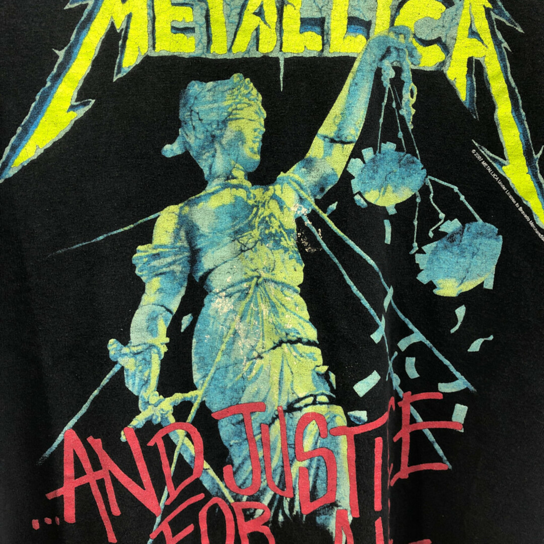 00年代 METALLICA メタリカ And Justice for All 半袖Ｔシャツ バンドT ブラック (メンズ XL) 中古 古着  Q6177の通販 by YAMAHISA USEDCLOTHING｜ラクマ