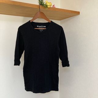 コンファーム(Confirm)のConfirm ★  5分袖Tシャツ　Ｌ(Tシャツ/カットソー(半袖/袖なし))