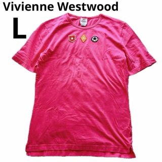 Vivienne Westwood - ヴィヴィアンウエストウッド Tシャツ 半袖 L オーブ ピンク ワッペン