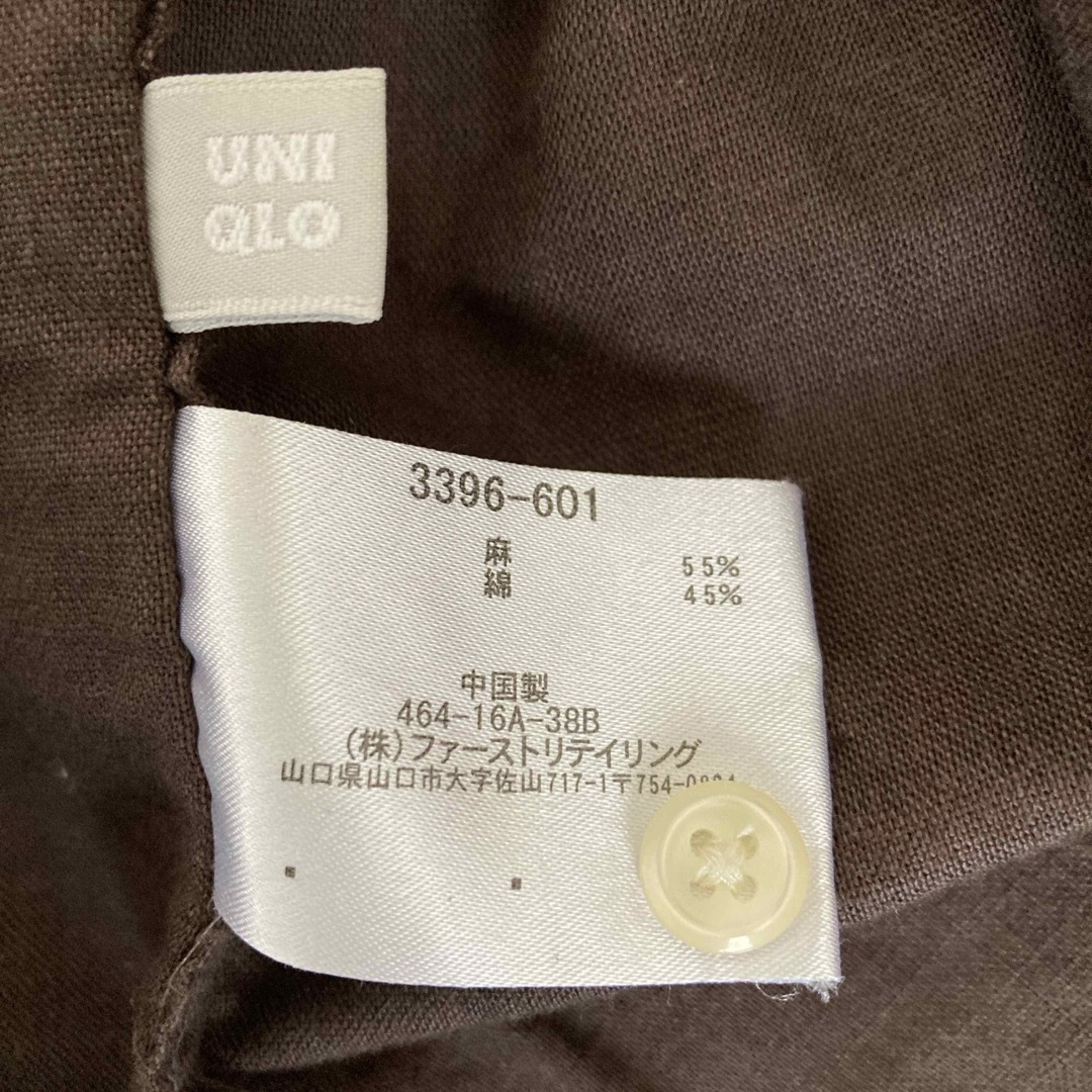 UNIQLO(ユニクロ)の開襟シャツ　焦げ茶色 メンズのトップス(シャツ)の商品写真