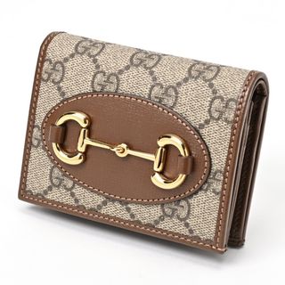 グッチ(Gucci)のグッチ / GUCCI　ホースビット 1955 カードケース ウォレット　621887 92TCG 8563　GGスプリームキャンバス/レザー　【中古】 商品番号 B-155592(財布)