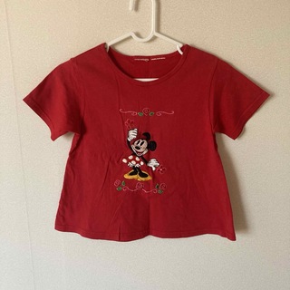 ディズニー(Disney)のミニーちゃん　刺繍Ｔシャツ(Tシャツ/カットソー)