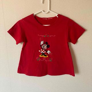 ディズニー(Disney)のミニーちゃん　刺繍Ｔシャツ(Tシャツ/カットソー)