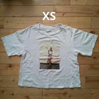 ジーユー(GU)のGU 半袖 Tシャツ XS 白 ホワイト(Tシャツ(半袖/袖なし))