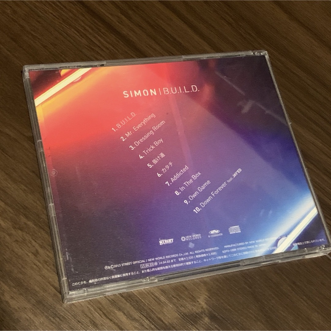 SIMON 【B.U.I.L.D.】 エンタメ/ホビーのCD(ヒップホップ/ラップ)の商品写真