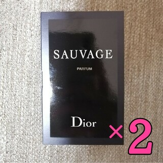 ディオール(Dior)の匿名配送★新品2個★Dior ディオール　ソヴァージュ　パルファム　1ml(ユニセックス)