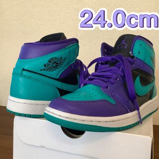 ジョーダン(Jordan Brand（NIKE）)の美中古NIKE W AIR JORDAN 1 MID BQ6472-502 (スニーカー)