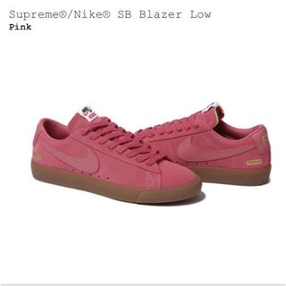 シュプリーム(Supreme)のSupreme NIKE BLAZER LOW GT QS ピンク 27.5(スニーカー)