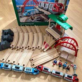 ブリオ(BRIO)のブリオ　トラベルレールセット　木製レール(電車のおもちゃ/車)