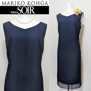 マリココウガ(Mariko Kohga)の⁑【新品未使用】マリココウガ　東京ソワール　ノースリーブワンピース　V首(スーツ)