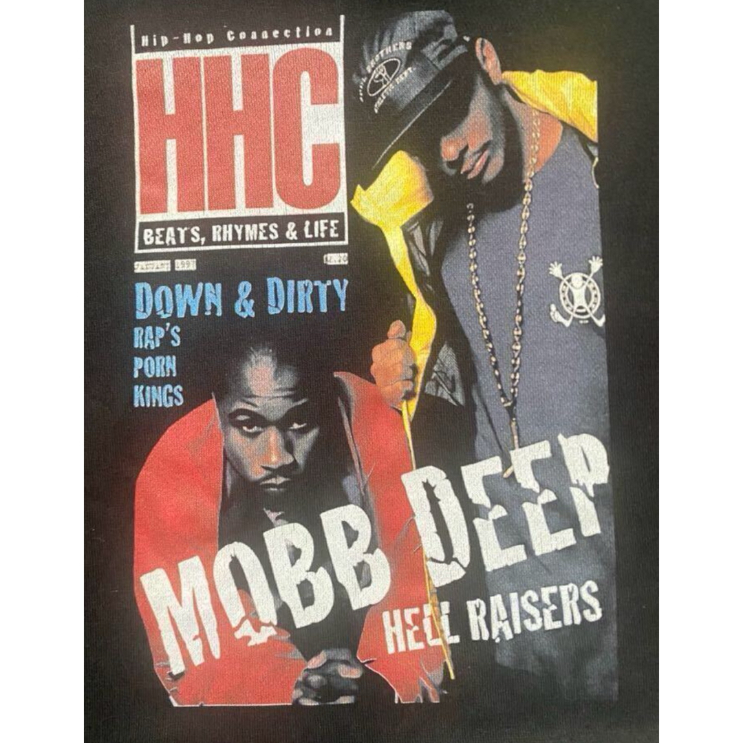 RAP MUSICIAN(ラップミュージシャン)の美品 90s MOBB DEEP モブディープ スウェット パーカー black メンズのトップス(パーカー)の商品写真