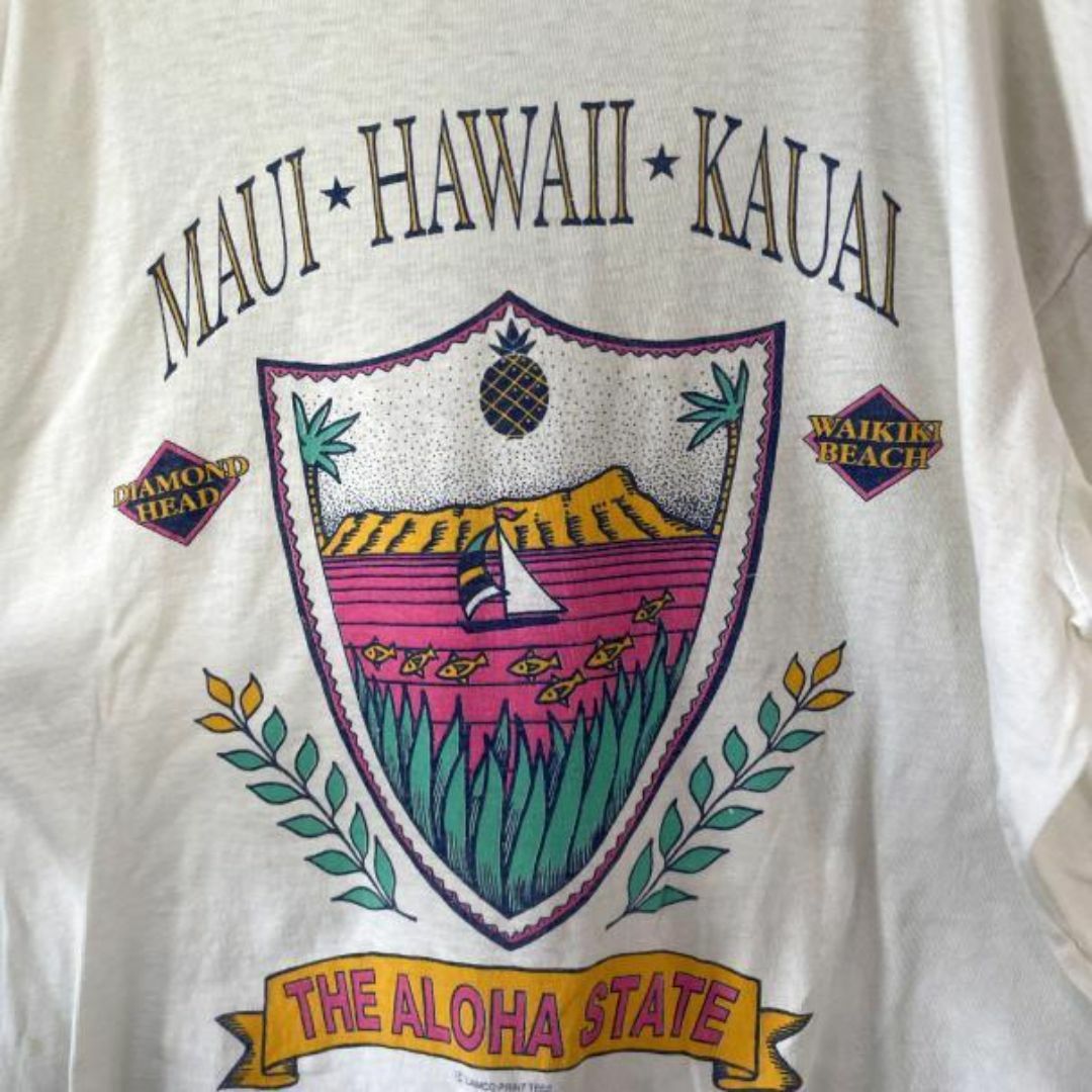 90s MAUI HAWAII オールド USA輸入 オーバー Tシャツ メンズのトップス(Tシャツ/カットソー(半袖/袖なし))の商品写真