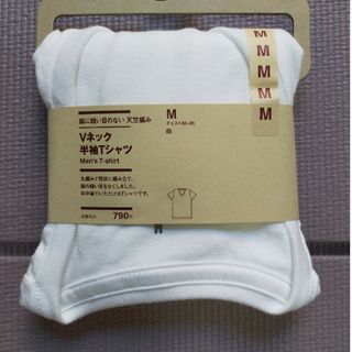 MUJI (無印良品) - Vネック半袖Tシャツ M 無印良品