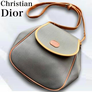 クリスチャンディオール(Christian Dior)のクリスチャンディオール ショルダーバッグ バイカラー オールド ロゴ レザー(ショルダーバッグ)