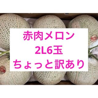 ちょっと訳あり赤肉メロン　2L    6玉(フルーツ)