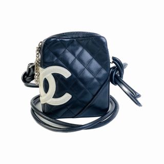 シャネル(CHANEL)のCHANEL シャネル カンボン ココマーク ラムスキン ショルダーバッグ ブラック A-2397(ショルダーバッグ)