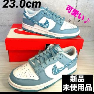 ナイキ(NIKE)のDUNK LOW NIKE ダンクロー  ブルーペイズリー　23(スニーカー)