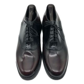 デッドストック 70年代 FLORSHEIM フローシャイム サドルシューズ レザーシューズ ダークレッド (メンズ 8 D) 中古 古着 KA0855(ドレス/ビジネス)