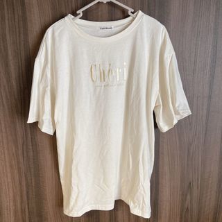 シマムラ(しまむら)のしまむら ロゴ Tシャツ シンプル Lサイズ ホワイト(Tシャツ(半袖/袖なし))