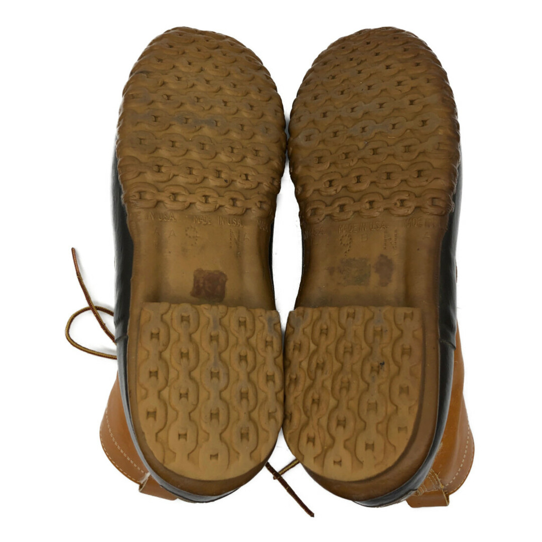 L.L.Bean(エルエルビーン)の80年代 USA製 L.L.Bean エルエルビーン 6ホール ビーンブーツ ブラウン (メンズ 9 N) 中古 古着 KA0867 メンズの靴/シューズ(ブーツ)の商品写真