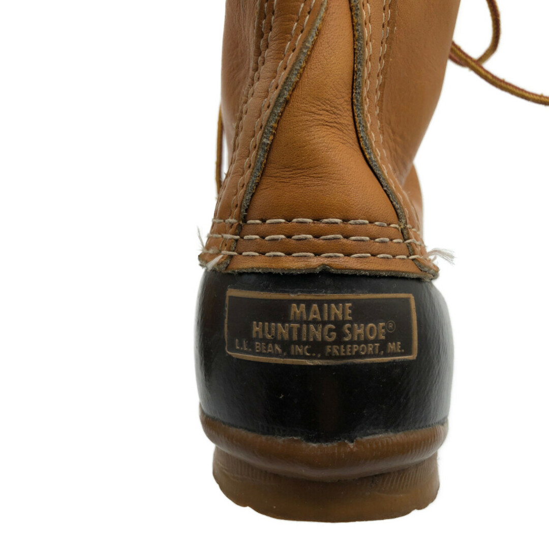 L.L.Bean(エルエルビーン)の80年代 USA製 L.L.Bean エルエルビーン 6ホール ビーンブーツ ブラウン (メンズ 9 N) 中古 古着 KA0867 メンズの靴/シューズ(ブーツ)の商品写真
