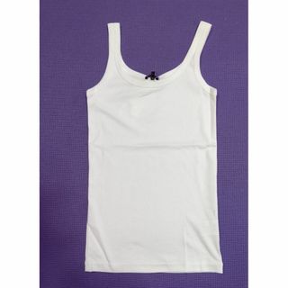 インディヴィ(INDIVI)の【未使用】INDIVI タンクトップ 白系 最高級コットン(タンクトップ)