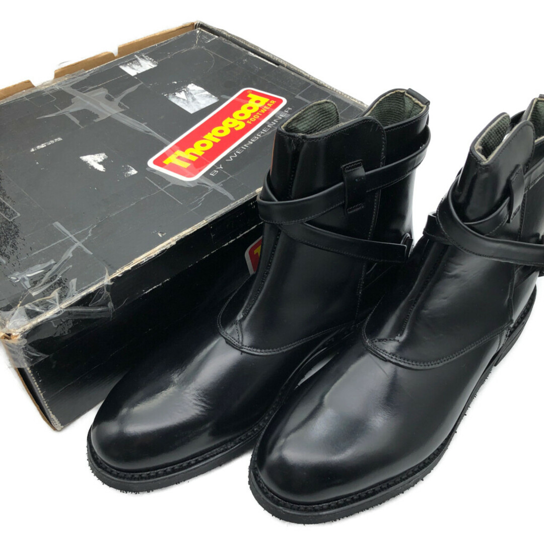 USA製 Thorogood ソログッド ジョッパー ブーツ レザー 本革 ブラック (メンズ 10 C) 中古 古着 KA0882 メンズの靴/シューズ(ブーツ)の商品写真