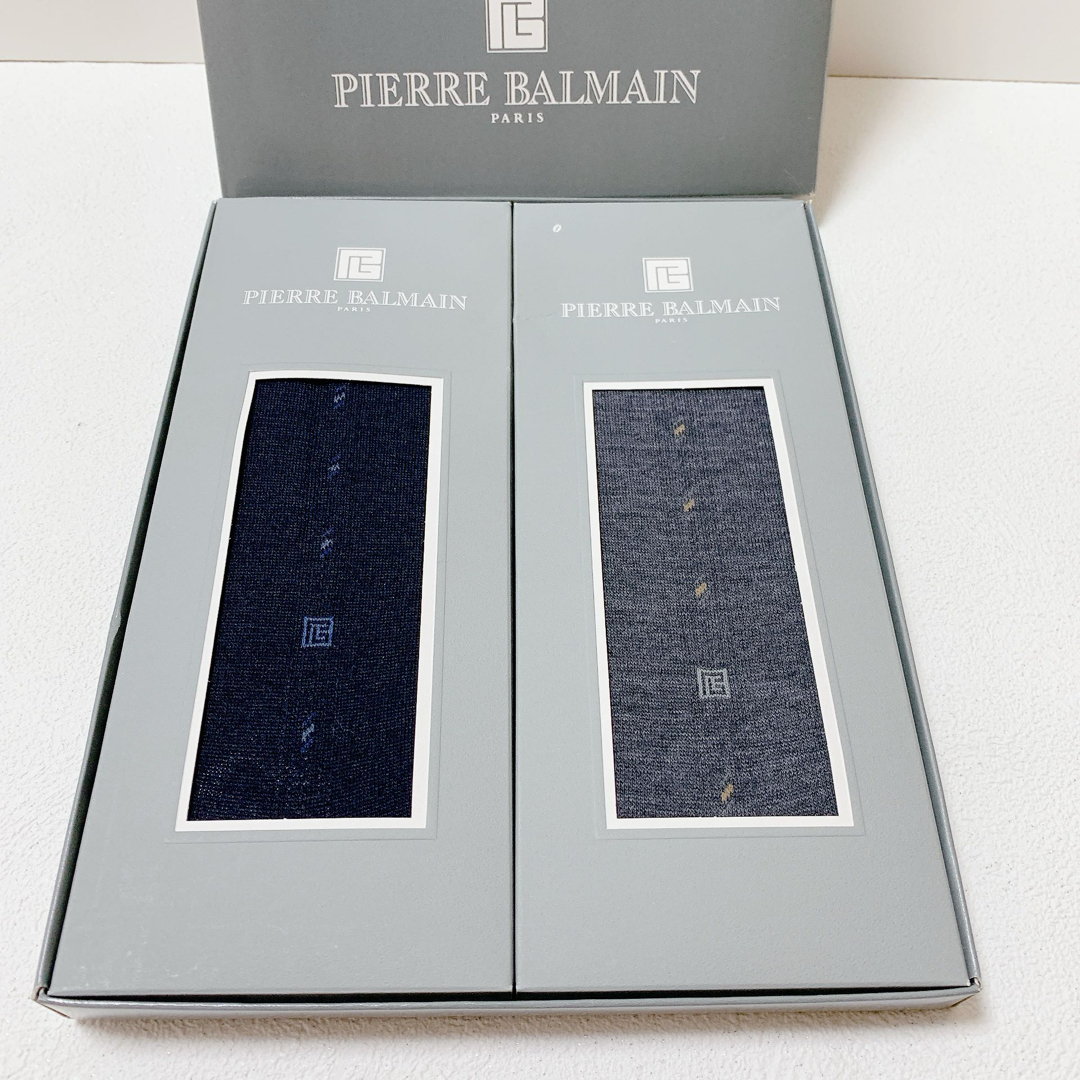 Pierre Balmain(ピエールバルマン)の【新品】紳士ビジネスソックス2足　PIERRE BALMAIN 25cm  メンズのレッグウェア(ソックス)の商品写真