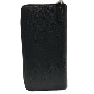 ダンヒル(Dunhill)のdunhill ダンヒル 長財布 カドガン ラウンドファスナー 18F2180CA001 長財布 ブラック 【美品】 22402K15a(長財布)