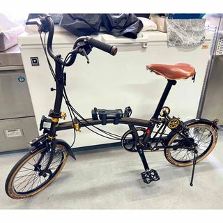 ブロンプトン(BROMPTON)のRIDEA部品多数 ブロンプトン ブラックラッカー M6L ブルックスサドル(自転車本体)