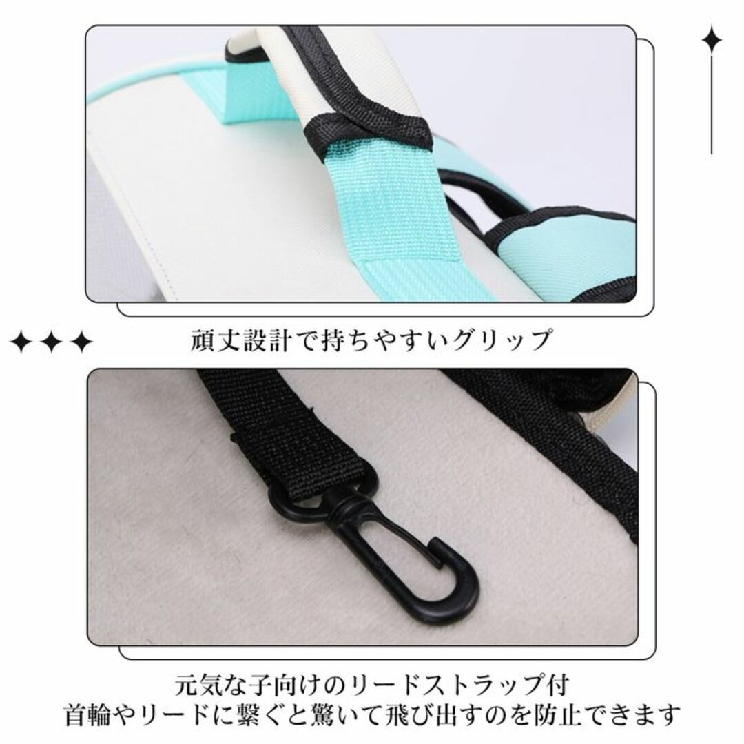 ★可愛い★ ペットキャリー 軽量 ポケット 耐荷重12kg グレー 他カラー有 その他のペット用品(犬)の商品写真